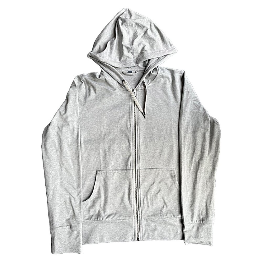 Halo Performance Hoodie Dreamknit Vuori Light Grey Zip Up Hoodie Size Est. M